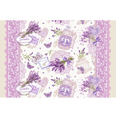 Полотенце банное вафельное Лаванда