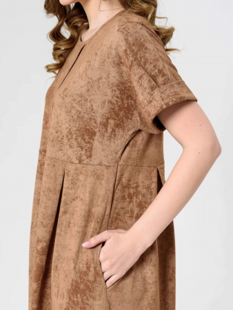 Женское платье "Винтаж" 2285-К / Коричневый