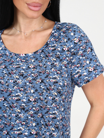 Женское платье М-996 / Цветок синий