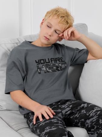 Костюм для мальчика Экипаж-1 / графитовый