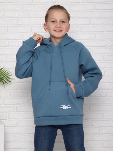 Толстовка детская Рэмзи - man / серо-голубой