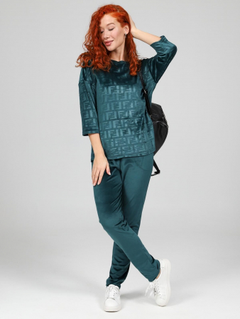 Женский костюм Вениса-Жаккард / изумруд