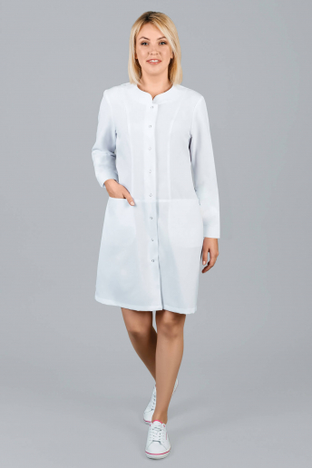 Халат медицинский женский 2-14-03-4 (дл. рукав) / Стрейч