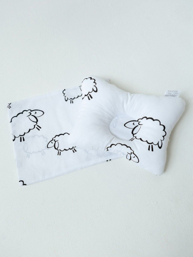 Комплект подушка "МАЛЮТКА" + 2 наволочки / овечки