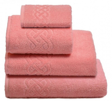 Полотенце махровое Донецкая Мануфактура Plait / Персик