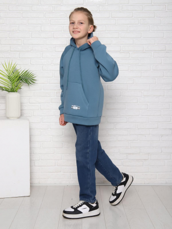 Толстовка детская Рэмзи - man / серо-голубой