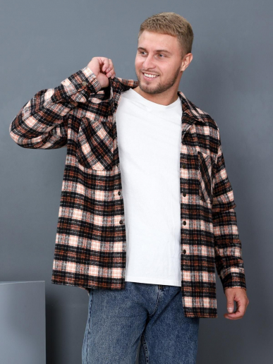 Рубашка мужская Никос / оранжевый