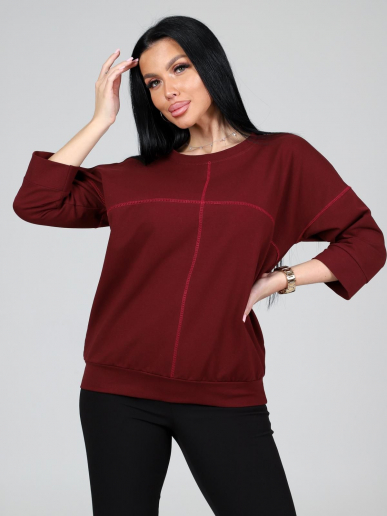 Женский свитшот Николет / бордовый