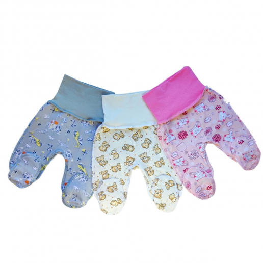 Детские ползунки футер короткие на широкой рибане Т-91-ШР-ФП