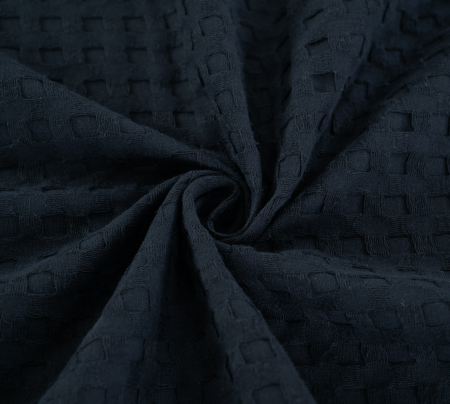 Халат вафельный Relax / черный графит