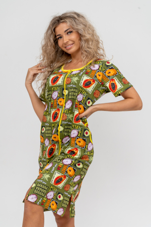 Женский халат 37007 / хаки