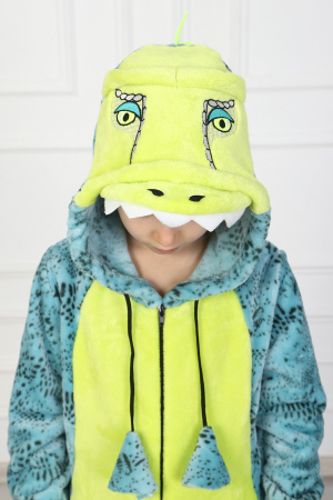 Детский комбинезон-кигуруми "Rex" 1536-Эф/Р / Голубой