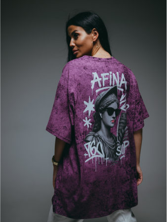 Женская футболка Ирбис / Баклажан варенка