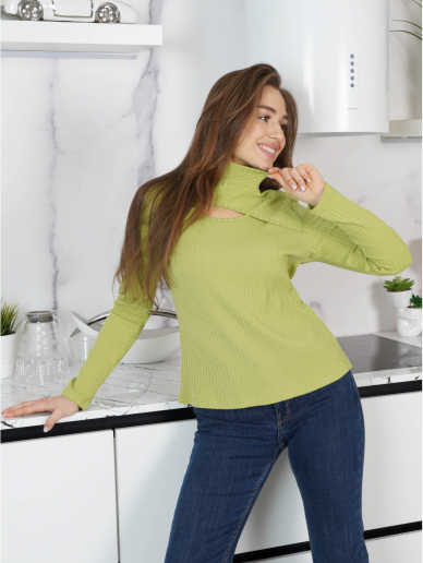 Женская водолазка Марсель / Салатовый