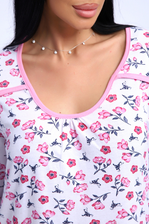 Женская ночная сорочка 51197 / розовый