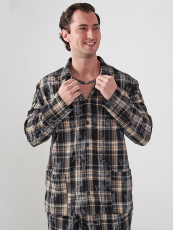 Мужская пижама "Добрый вечер" 2162-Ф / Черный