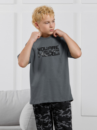 Костюм для мальчика Экипаж-1 / графитовый