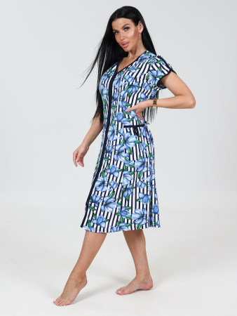 Женский халат мод.469/34 / Синий