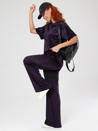 Женский костюм Элнора-Жаккард / сливовый