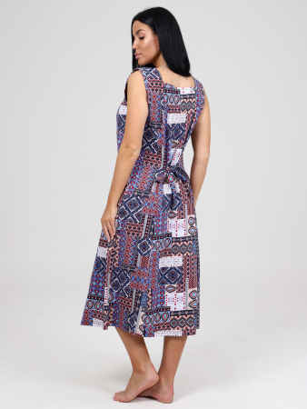 Женский сарафан ШИРОКАЯ БРЕТЕЛЬ СК-563 / Этнический рисунок