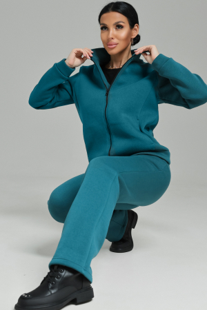 Женский костюм с брюками 74722 / морская волна