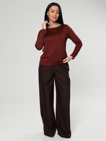 Женский лонгслив Энкар / бордовый