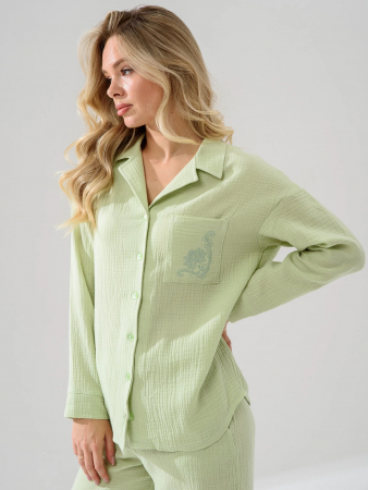 Женская пижама "Муслин" 2403-Мус / Зеленый