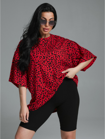 Женская футболка Ирбис / Красный