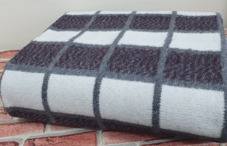 Одеяло полушерстяное 50% шерсть, 50% пэ 500гр. ОПШ-2 / расцветки в ассортименте
