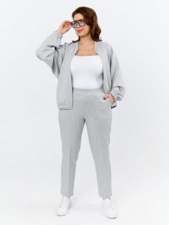 Женский бомбер Нео-1 БО-004 / серый меланж