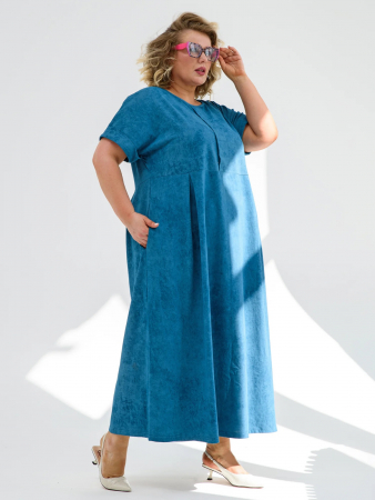 Женское платье "Винтаж" 2285-К / Бирюзовый