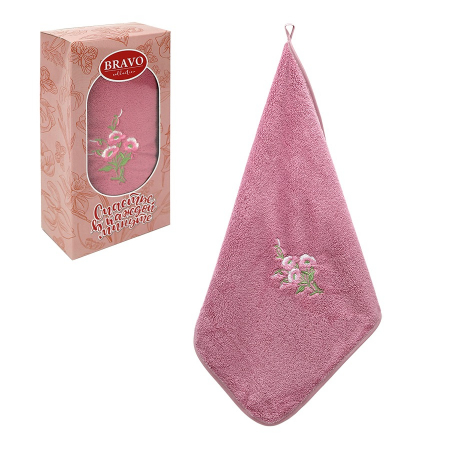 Полотенце микрофибра НВ Весна м9011_29 S / Брусничный