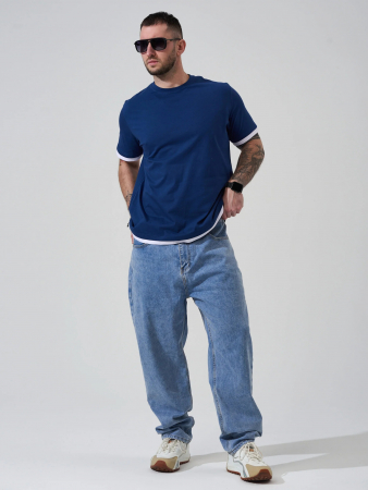 Мужская футболка "Типаж" 2290-К / Синий