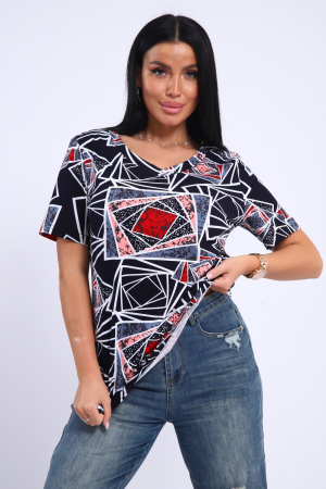 Женская футболка 35888 / темно-синий