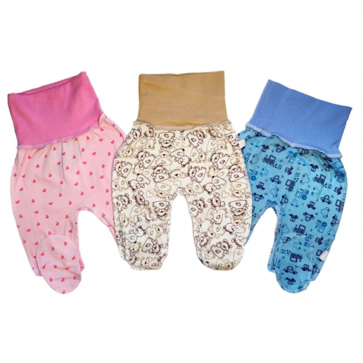 Детские ползунки кулирка короткие на широкой рибане Т-91-ШР-ИП