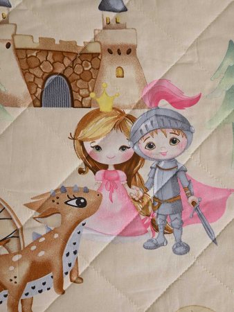 Покрывало стеганое детское поплин / Воздушный замок