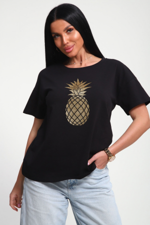 Женская футболка 85655 / черный