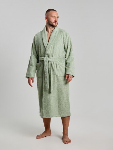 Халат мужской Комфорт-4 / светло-оливковый