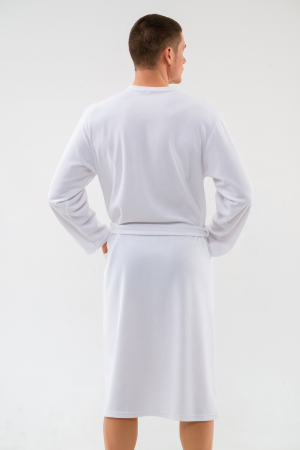 Халат мужской из махры Ренат / Белый