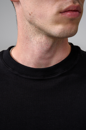 Мужской костюм с шортами 14486 / черный