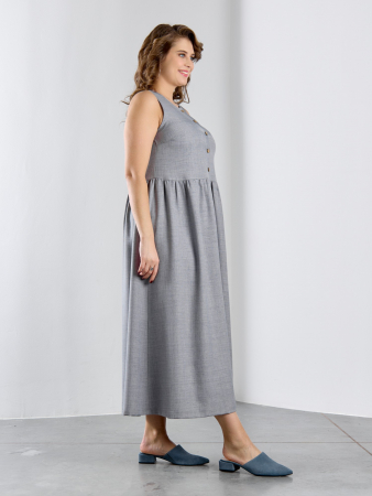 Женское платье "Женский каприз-1" / серый