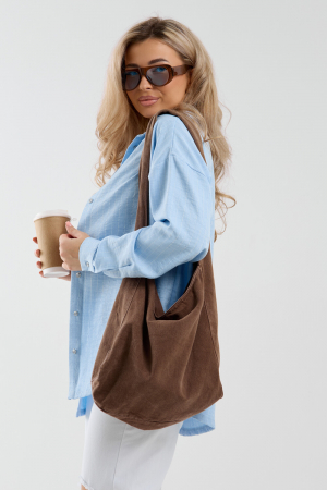 Женская рубашка 36987 / голубой