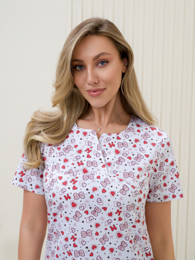 Рубашка медицинская женская М-281(ST13) Элит-145 / Стрейч