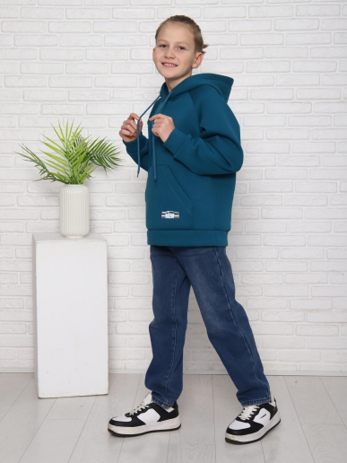 Толстовка детская Рэмзи - man / петроль