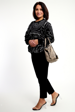 Женский свитшот 88132 / черный