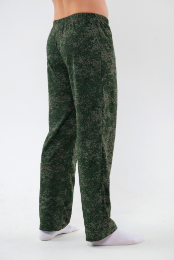 Брюки (макси) домашние мужские из кулирки / пиксель