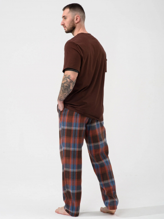 Мужская пижама "Огни ЕКБ" 2431-К/Ф / Коричневый