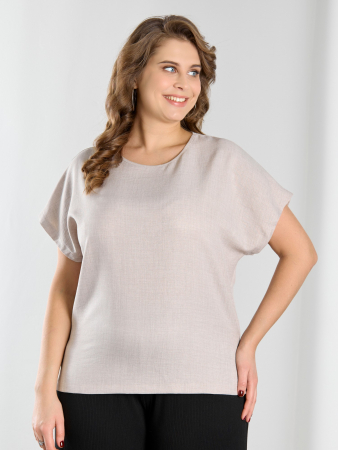 Женская блузка "Женский каприз-3" / бежевый