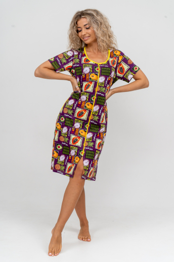 Женский халат 37007 / баклажан