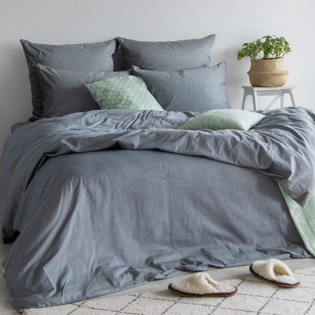 Простыня "Verossa" Melange / Indigo